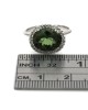 Green Tourmaline and Diamond Hale Fashion Ring